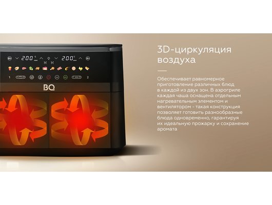 Аэрогриль BQ AF9012S Black